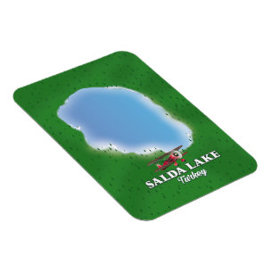 Magnet Flexible Carte du lac Salda Turquie