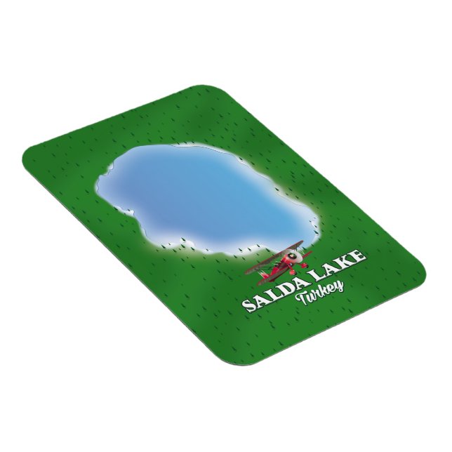 Magnet Flexible Carte du lac Salda Turquie (Côté Droit)