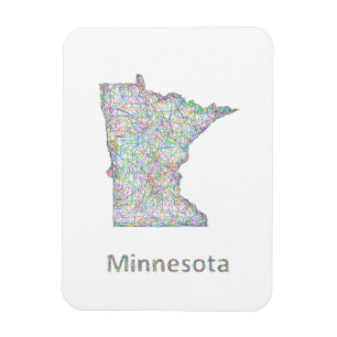 Magnet Flexible Carte du Minnesota