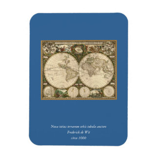 Magnet Flexible Carte du monde 1660 par Frederick de Wit
