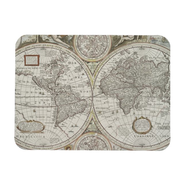 Magnet Flexible Carte du monde | 1676 (Horizontal)