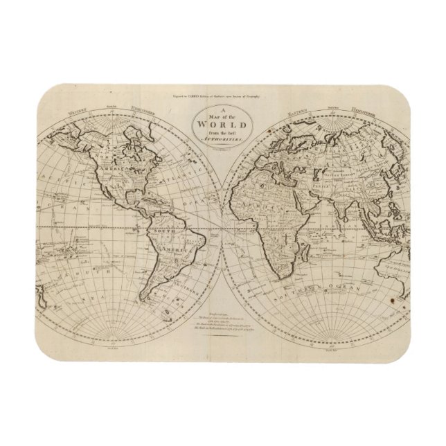 Magnet Flexible Carte du monde 2 (Horizontal)