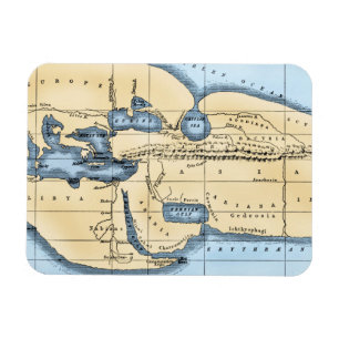 MAGNET FLEXIBLE CARTE DU MONDE : ERATOSTHENES