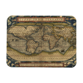 Magnet Flexible Carte du monde vintage Atlas Conception historique