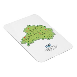 Magnet Flexible carte du parc national de Cairngorms