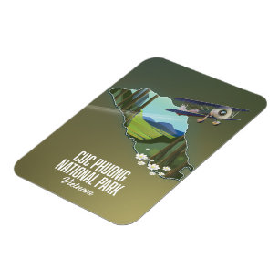 Magnet Flexible Carte du parc national de Cuc Phuong Vietnam