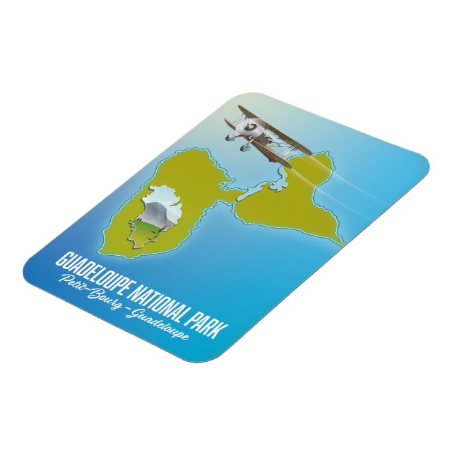 Magnet Flexible Carte du parc national de la Guadeloupe (Côté Gauche)