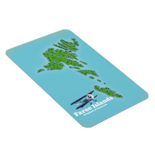 Magnet Flexible Carte du Royaume de Danemark des Îles Féroé