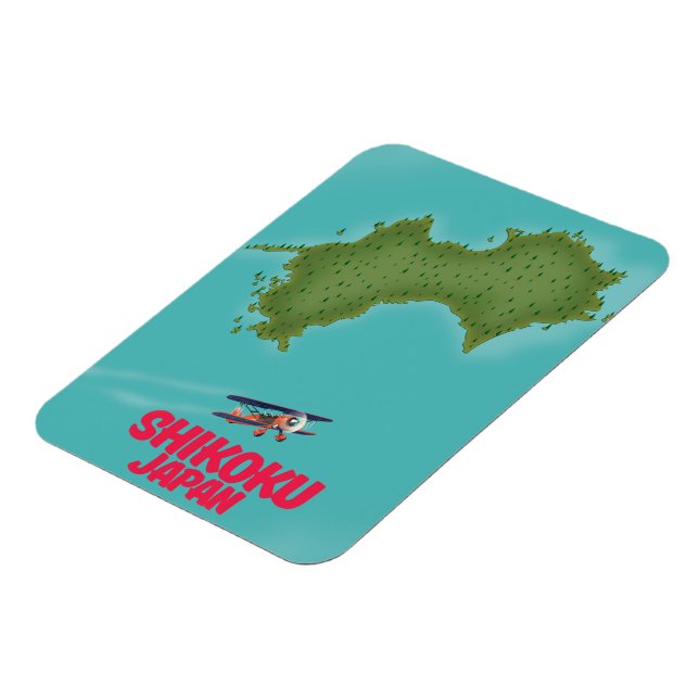 Magnet Flexible carte du Shikoku Japon (Côté Gauche)