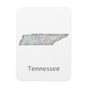 Magnet Flexible Carte du Tennessee