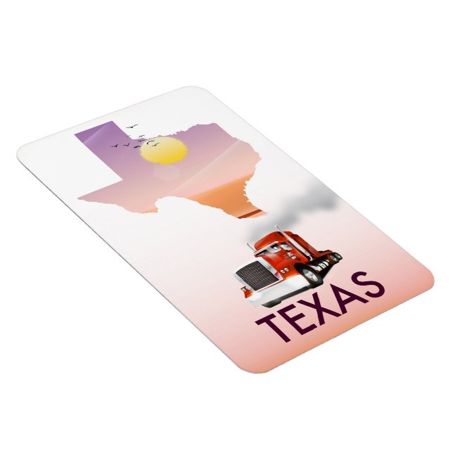 Magnet Flexible Carte du Texas Big Rig (Côté Droit)