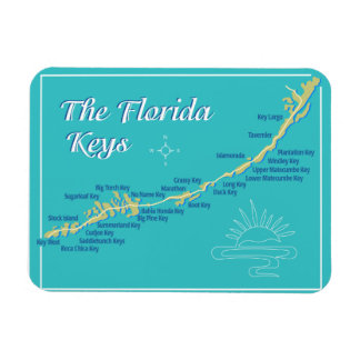 Magnet Flexible Carte Florida Keys