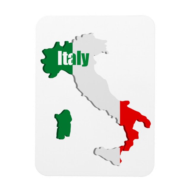 Magnet Flexible Carte Italie (Vertical)