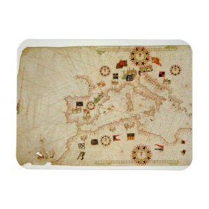 Magnet Flexible Carte marine miniature de la Méditerranée centra