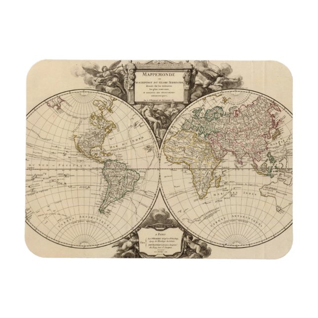 Magnet Flexible Carte mondiale 9 (Horizontal)