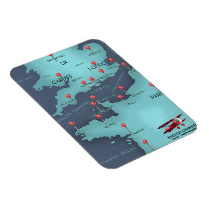Magnet Flexible Carte nautique de la Manche