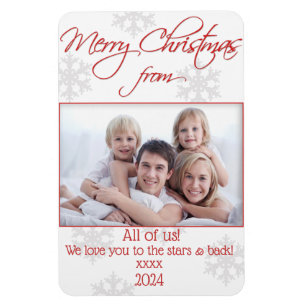 Magnet Flexible Carte photo de Noël magnétique flexible