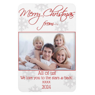 Magnet Flexible Carte photo de Noël magnétique flexible