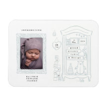 Carte photo Faire-part de naissance dessin mignonn