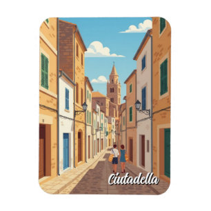 Magnet Flexible Carte postale de Ciutadella à Minorque en Espagne