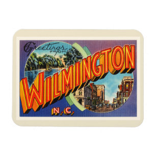 Magnet Flexible Carte postale de cru de Wilmington #2 la Caroline