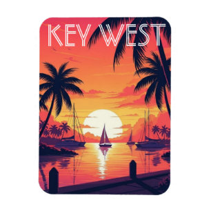 Magnet Flexible Carte postale de Key West Floride