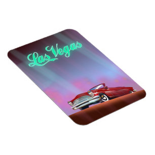 Magnet Flexible Carte postale de l'affiche de voyage de Las Vegas