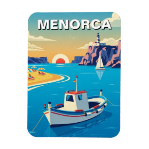 Magnet Flexible Carte postale de Minorque en Espagne