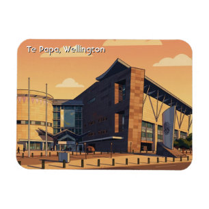 Magnet Flexible Carte postale de Te Papa Wellington Nouvelle-Zélan