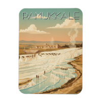 Carte postale de voyage à Pamukkale en Turquie