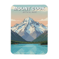 Carte postale du parc national du mont Cook en Nou