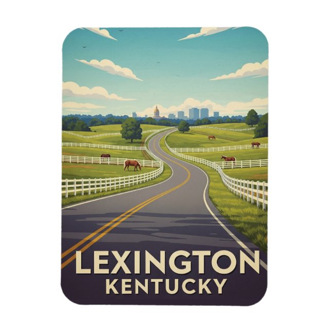 Magnet Flexible Carte postale Lexington Kentucky (Vertical)