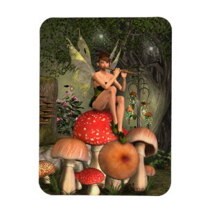 Magnet Flexible Carte postale Magique Flute Player