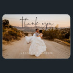 Magnet Flexible Carte postale Merci Mariage photo<br><div class="desc">Tout le monde va adorer recevoir ce beau mariage merci aimant avec une magnifique image de votre jour de mariage! Customisez facilement cet aimant avec votre photo de mariage préférée ! Photographie de : Conservation de la photographie www.keptrecord.com</div>