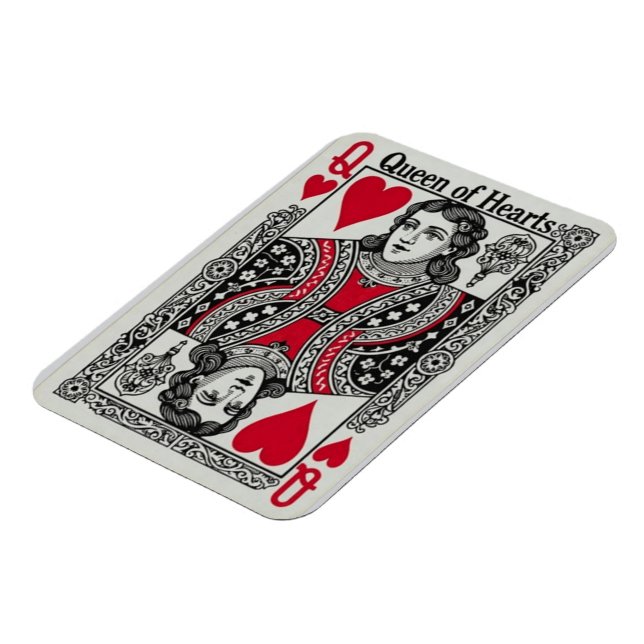 MAGNET FLEXIBLE CARTE REINE DE COEUR (Côté Gauche)