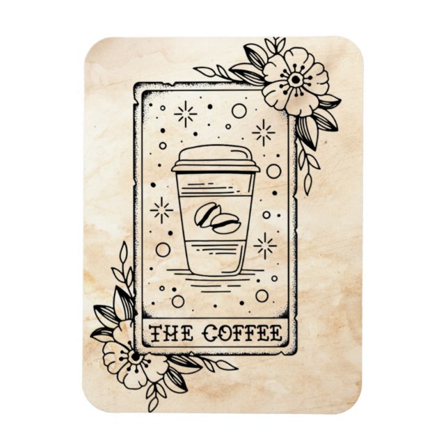 Magnet Flexible Carte Tarot Café (Vertical)