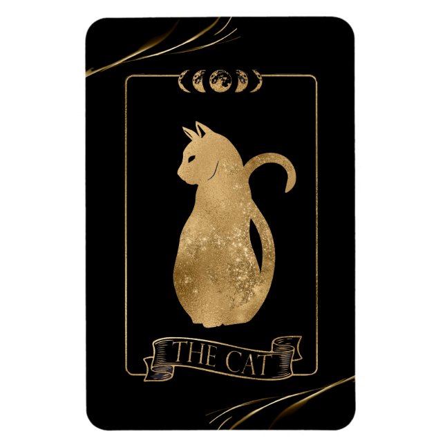 Magnet Flexible Carte Tarot Cat (Vertical)