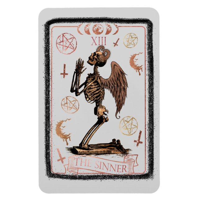 Magnet Flexible Carte Tarot Sinner (Vertical)