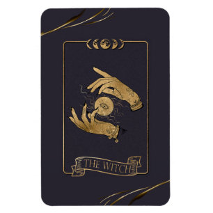 Magnet Flexible Carte Tarot Sorcière