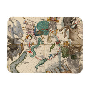 Magnet Flexible Carte vintage du pôle Sud