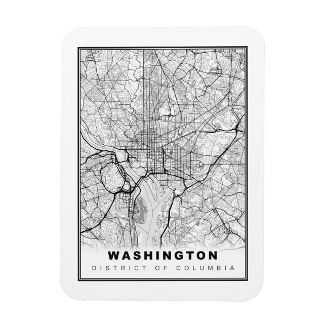 Magnet Flexible Carte Washington (Vertical)