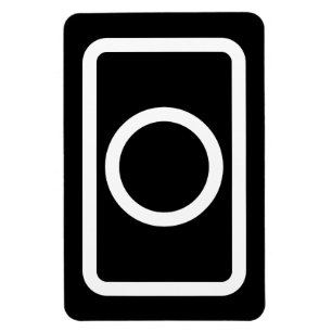 Magnet Flexible Carte Zener   Cercle creux