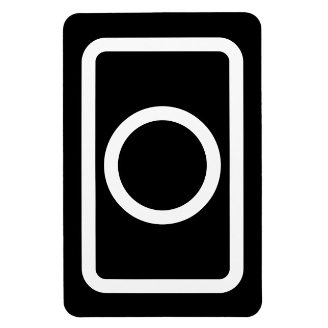 Magnet Flexible Carte Zener | Cercle creux (Vertical)