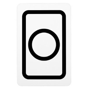 Magnet Flexible Carte Zener   Cercle creux