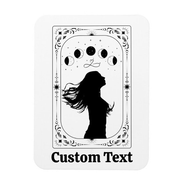 Magnet Flexible Cartes de Tarot personnalisées Ajouter un nom Amis (Vertical)