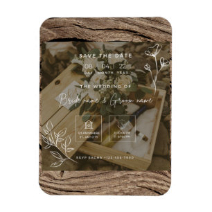 Magnet Flexible carton d'invitation de mariage