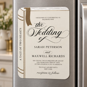 Magnet Flexible Carton d'invitation de mariage conte de fée élégan