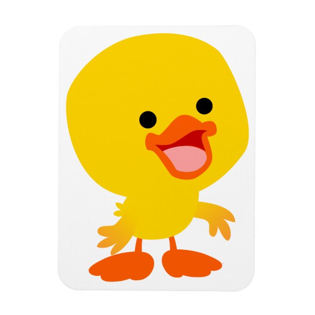 Magnet Flexible Carton souriant mignon Duckling Aimant flexible (Vertical)