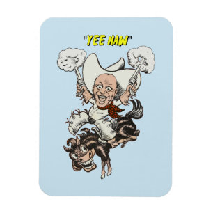 Magnet Flexible Cartoon cowboy tir pistolets équitation art