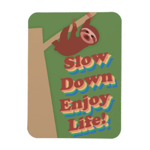 Magnet Flexible Cartoon Retro Sloth